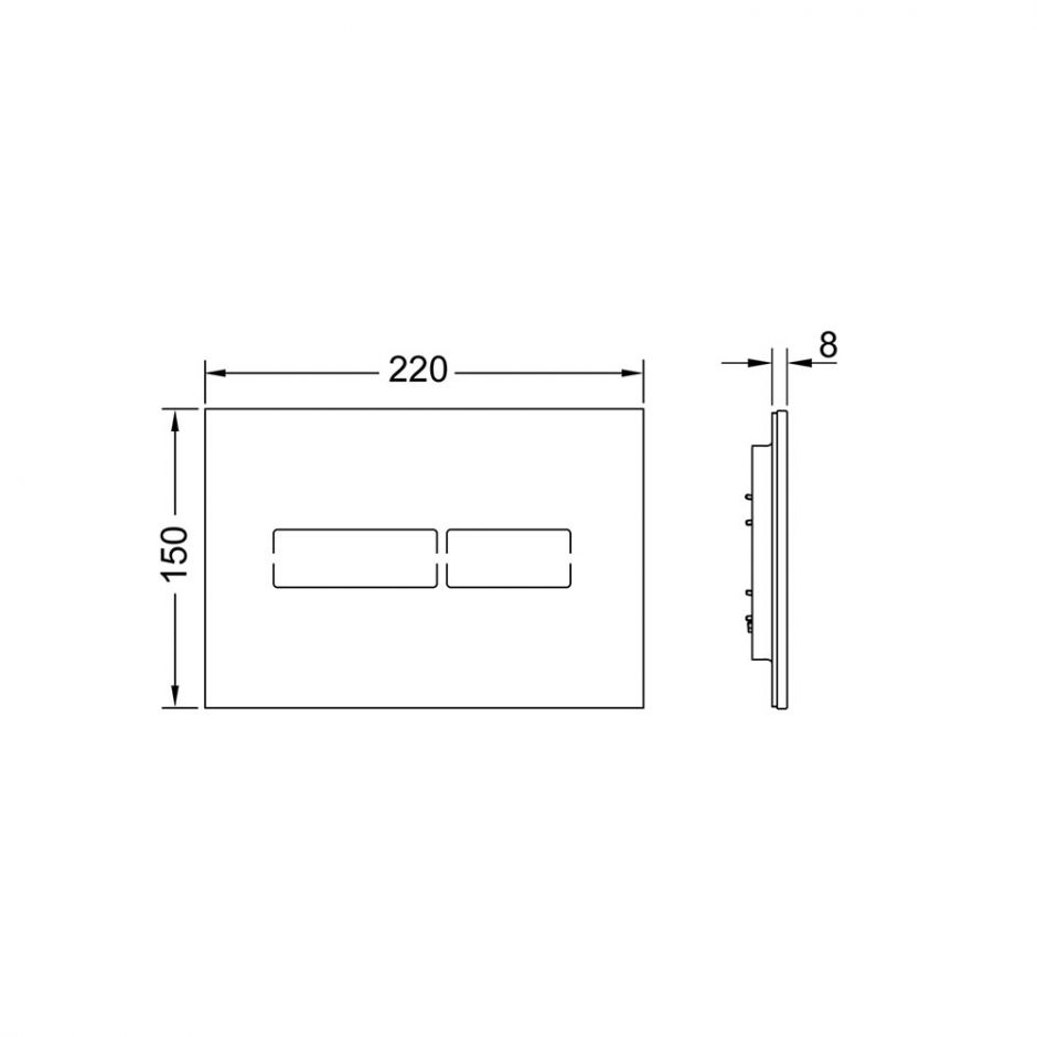Электронная панель смыва TECE TECElux mini 92409 ФОТО