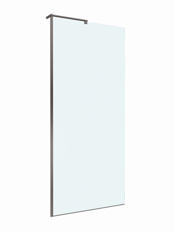 Душевая перегородка BelBagno UNO-L-1-TB-90-C-GM 90x200