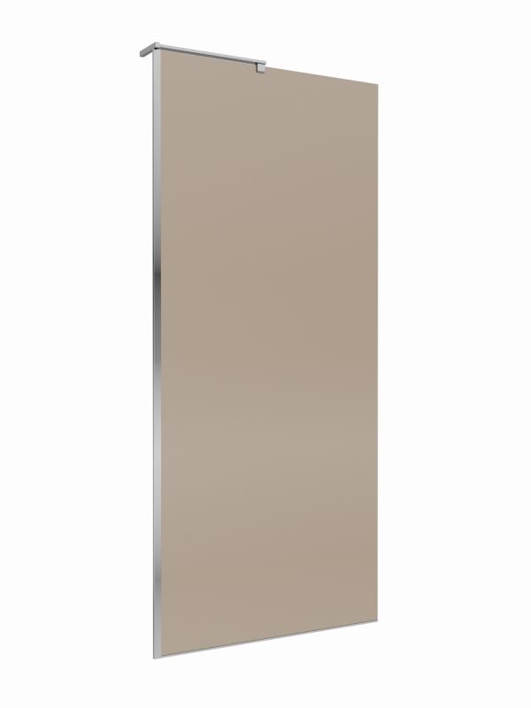 Душевая перегородка BelBagno UNO-L-1-TB-90-BR-Cr 90x200