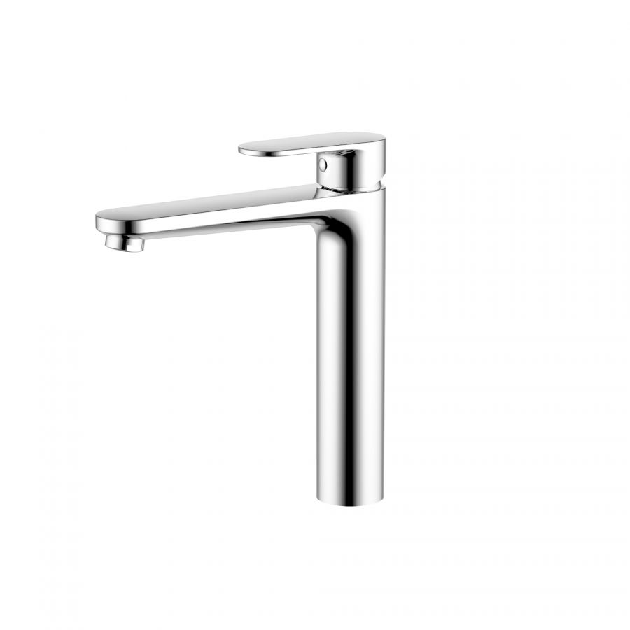 AQ1804CR НИКА смеситель для раковины высокий 190 без донного клапана