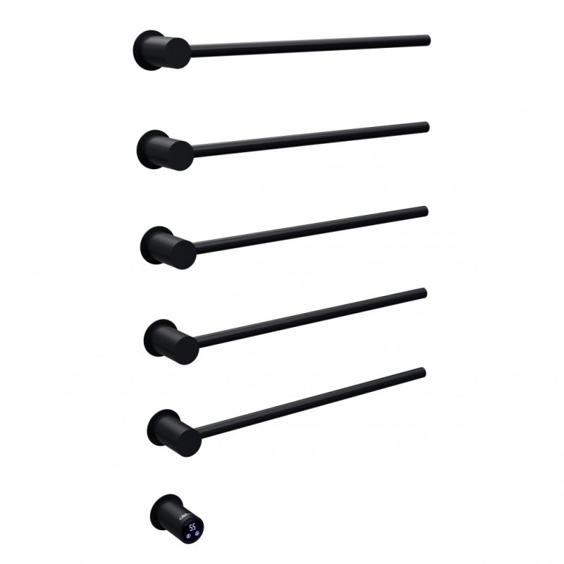 Полотенцесушитель электрический ABBER Charme AH4005MB черный матовый