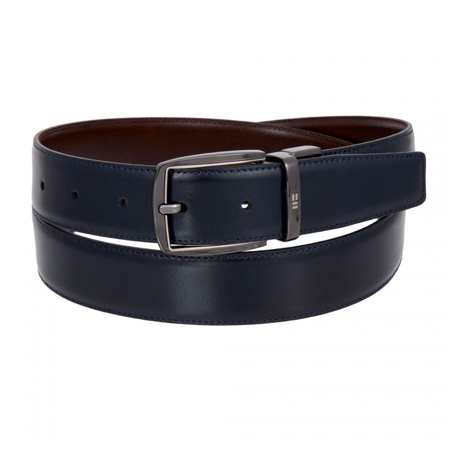 Ремень двухсторонний Miguel Bellido 430/32 0211/09 navy blue/