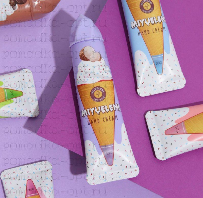 Крем для рук «Кокос с мороженым» увлажняющий, 30 мл