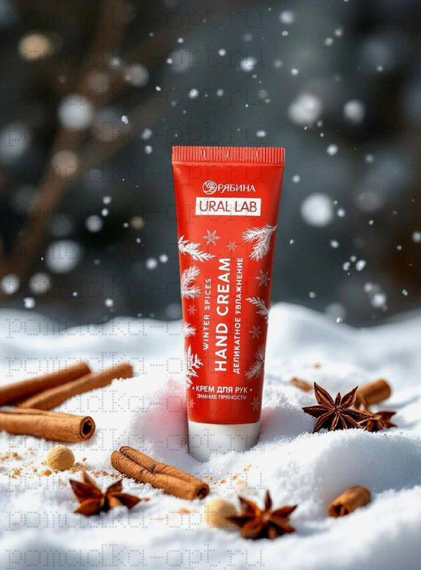 Крем для рук новогодний Hand cream, 30 мл, аромат зимних пряностей