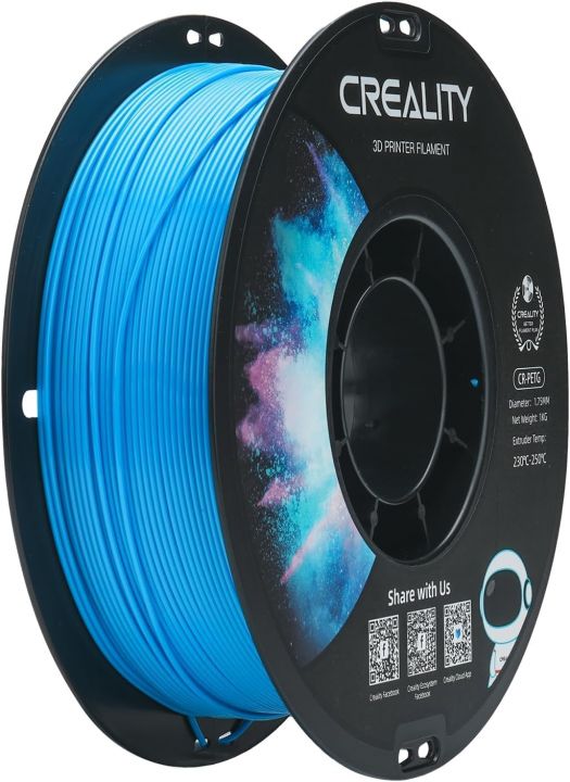 CR-PETG пластик для 3Д принтеров CREALITY 1.75mm, 1кг Светло-синий