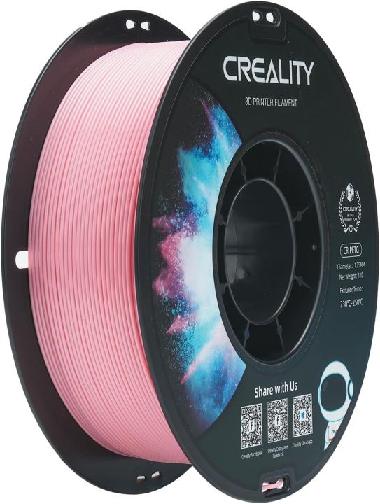 CR-PETG пластик для 3Д принтеров CREALITY 1.75mm, 1кг Розовый