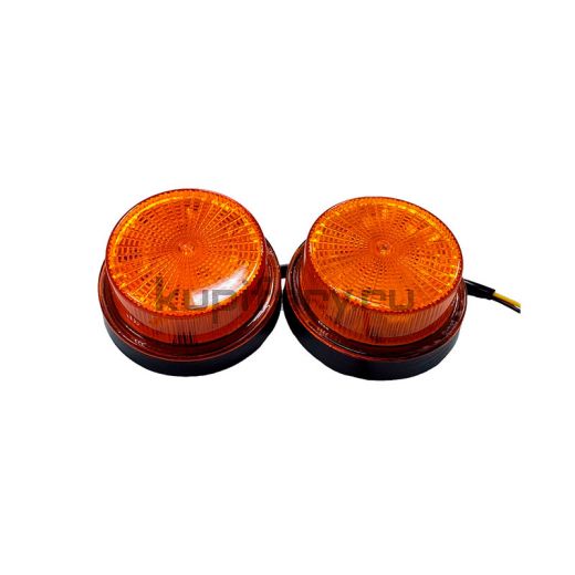 Маяк светодиодный KARAVAN проблесковый 12/24 Вольт оранжевый на болтах комплект 2 шт 10 Ватт PM1882