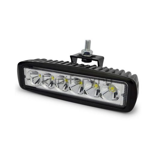 Светодиодная фара 18 Ватт 6 led Epistar дальнего света прямоугольная 16 см FR-2421