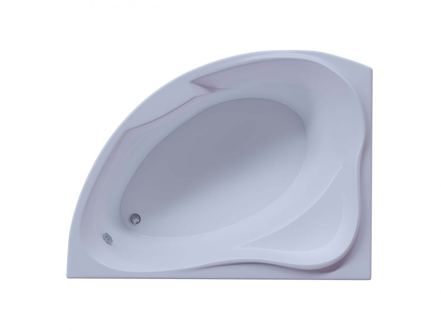 Акриловая ванна Aquatek Альтаир 158x119 асимметричная, левая, с каркасом и экраном, без гидромассажа