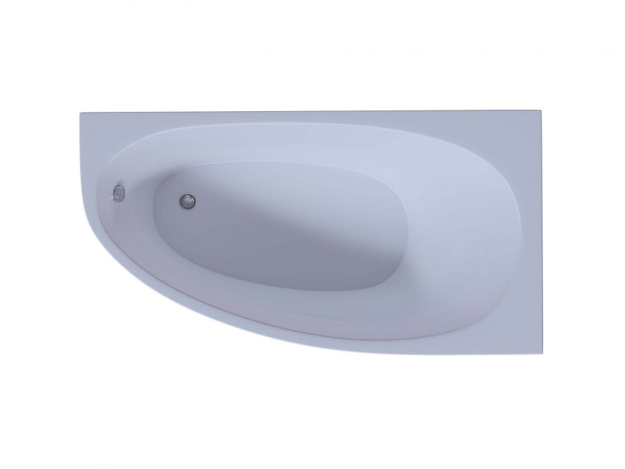 Акриловая ванна Aquatek Дива 160x90 асимметричная, правая, без каркаса и экрана
