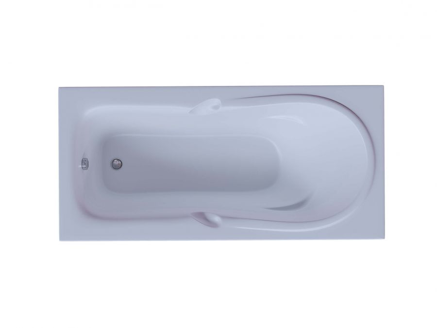 Акриловая ванна Aquatek Леда 170x80 прямоугольная, универсальная, с каркасом, без гидромассажа