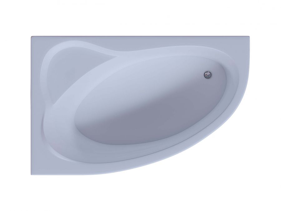 Акриловая ванна Aquatek Фиджи 170x110 асимметричная, левая, с каркасом и экраном, без гидромассажа