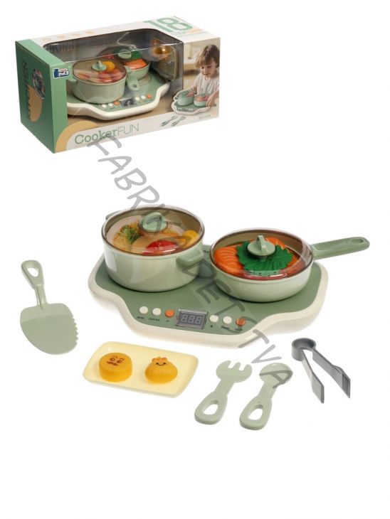 Игровой набор «Кухня», звуковые и световые эффекты, 19 предметов