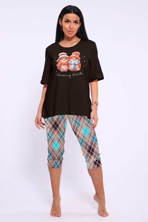 Пижама ТК 386 [темно-коричневый]