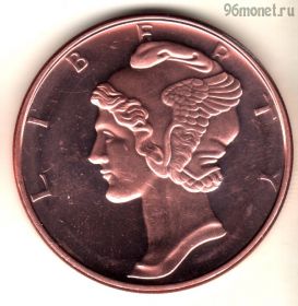 США. Унция меди Меркурий