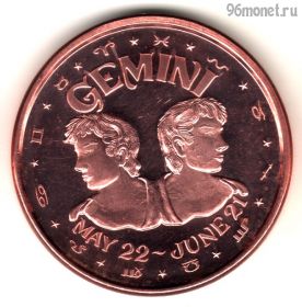 США. Унция меди Близнецы