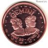 США. Унция меди Близнецы