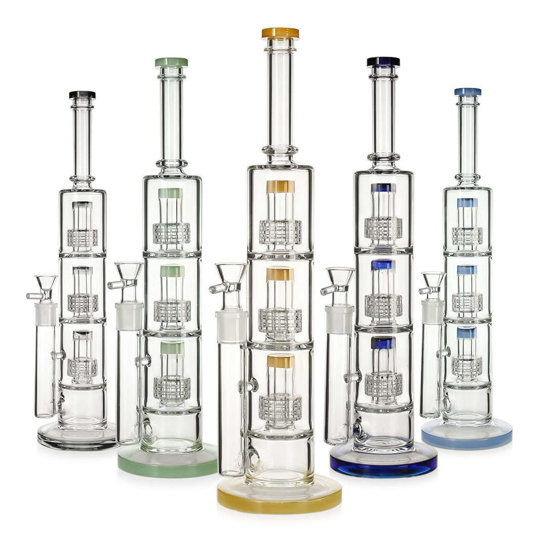 Стеклянный Бонг Triple Matrix Bent