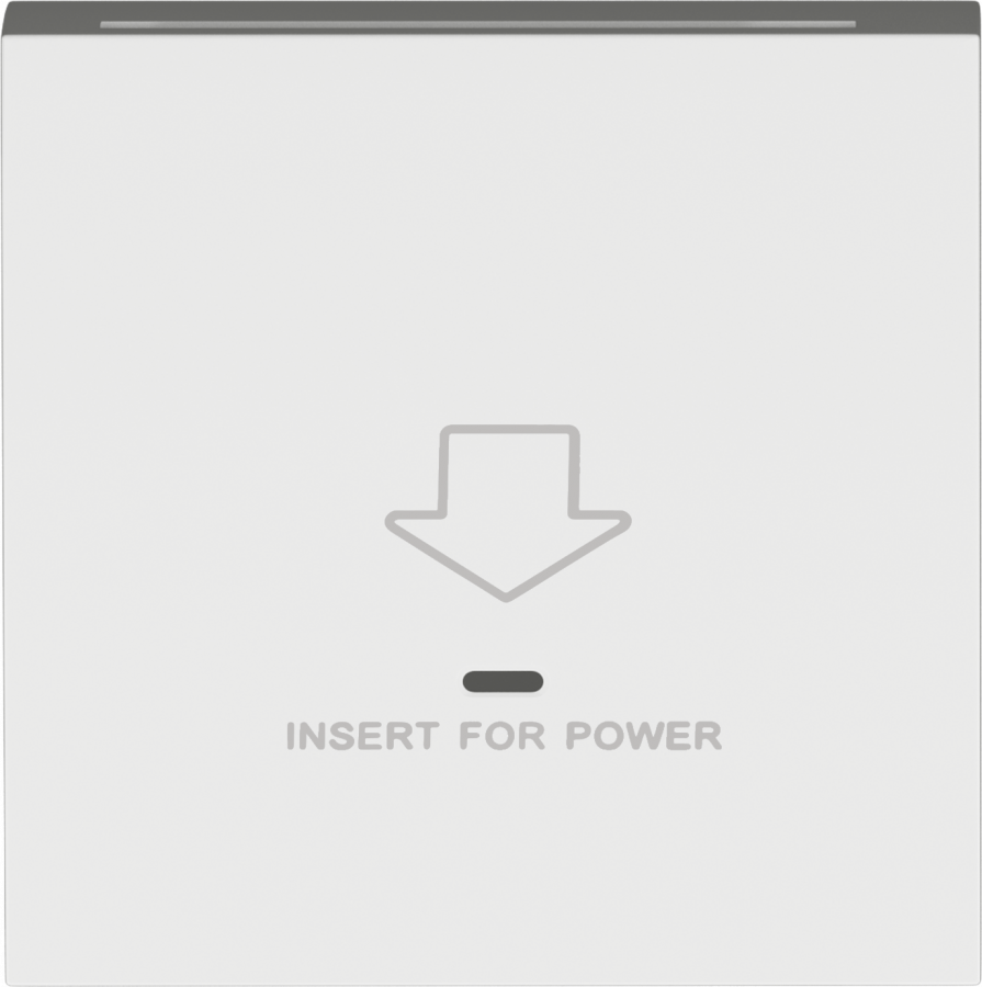 Накладка для карточного выключателя, матовый белый, серия R98