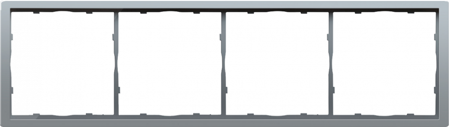 Рамка 4-я, алюминий, серия R98