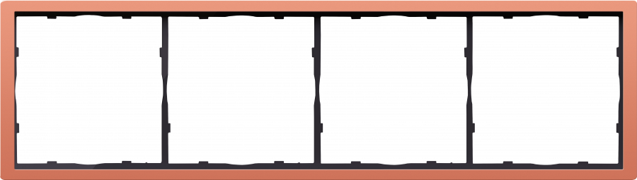 Рамка 4-я, матовый коралл, серия R98