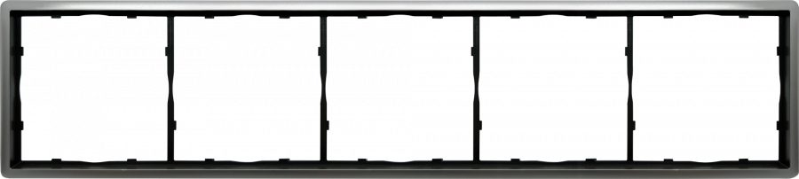 Рамка 5-я, благородная сталь, серия R98 METAL