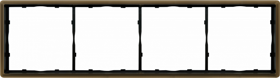 Рамка 4-я, латунь, серия R98 METAL