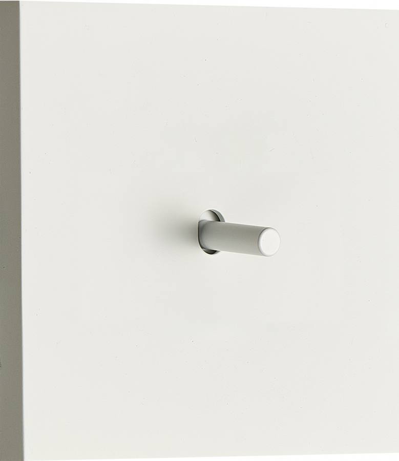 Переключатель перекрестный (с 3-х мест) на 1 тумблер, цилиндр, 10AX 250V, белый, серия N96