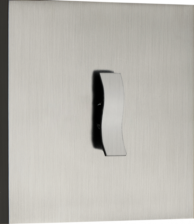 Переключатель на 1 тумблер, клавиша Wave, 10AX 250V, вороненая сталь, серия N96