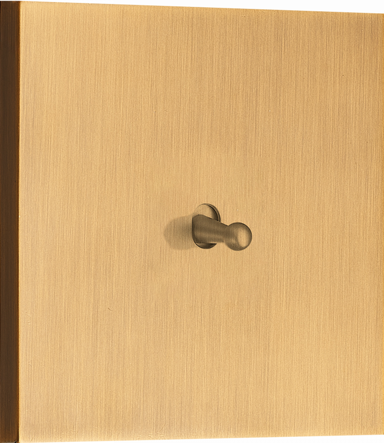 Переключатель перекрестный (с 3-х мест) на 1 тумблер, каплевидный, 10AX 250V, латунь, серия N96