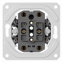 Механизм розетки двойной без заземления 16А 250В~ на винтах, серия DB