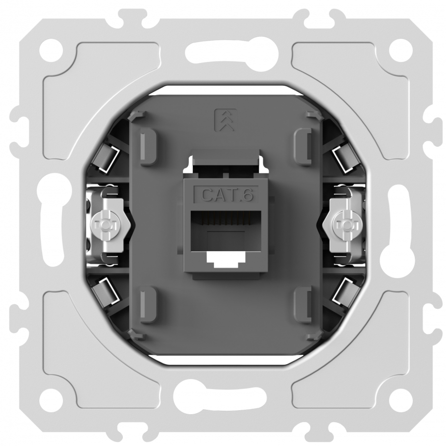 Механизм розетки RJ45 одиночная cat.6/ClassE-8, серия DB