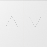 Клавиша 2-я со стрелками для жалюзи, матовый белый, серия A07