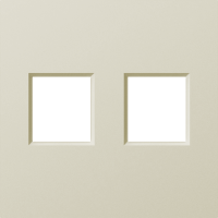 Накладка 2-я для розеток RJ45, TV, SAT, шампань, серия A07