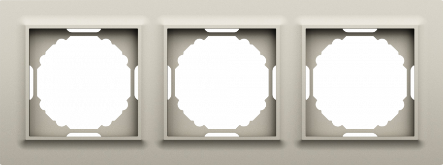 Рамка 3-я, Wave матовый кашемир, серия A07