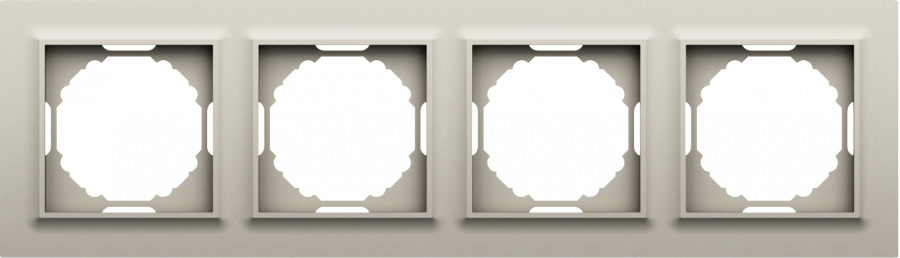 Рамка 4-я, Wave матовый кашемир, серия A07