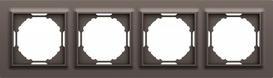 Рамка 4-я, Wave мокко, серия A07