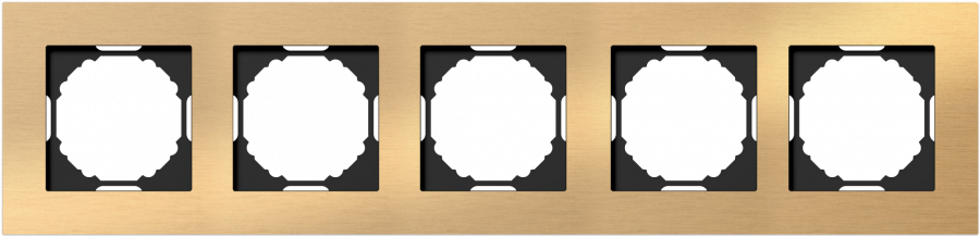 Рамка 5-я, Natural золотистый алюминий, серия A07