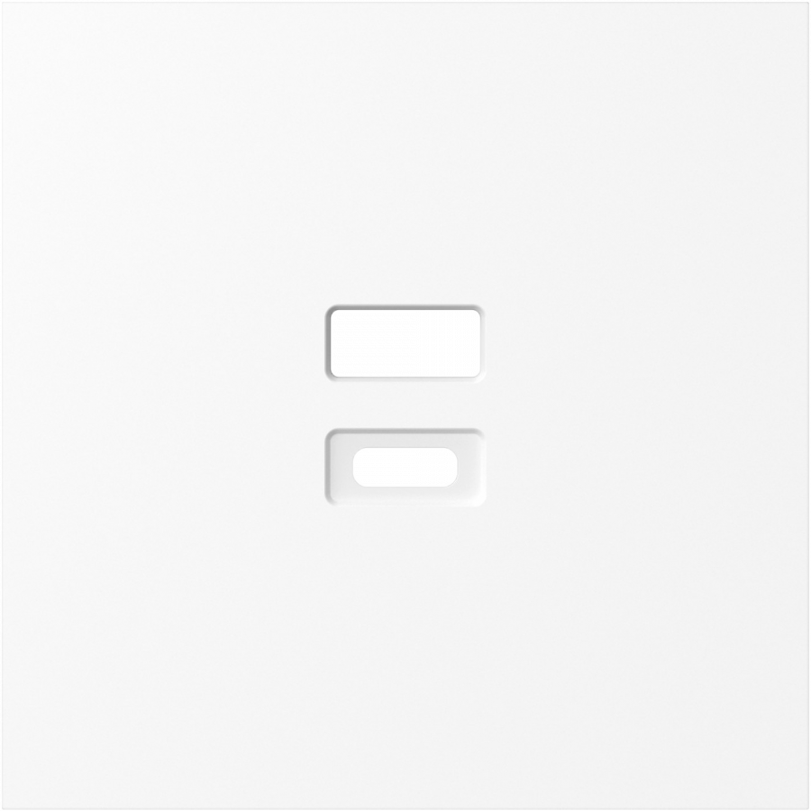 Накладка для розеток USB, глянцевый белый, серия S08