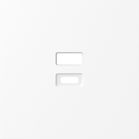 Накладка для розеток USB, глянцевый белый, серия S08