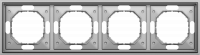Рамка 4-я, сталь, серия S08