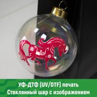 Печать на стеклянном шаре