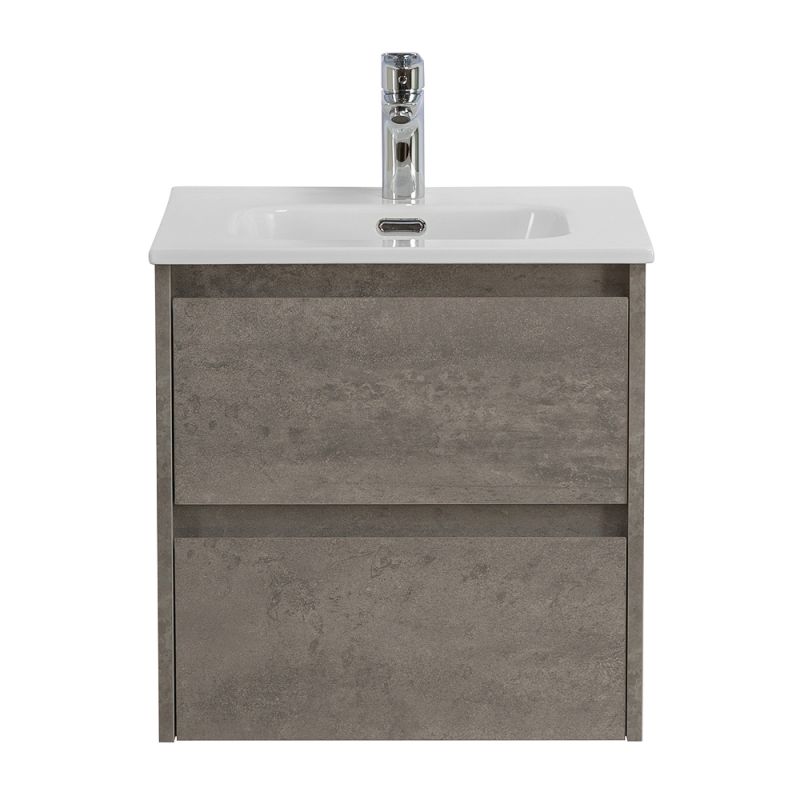 База под раковину подвесная BelBagno KRAFT-500-2C-SO-CG Cemento Grigio