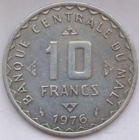 Сорго  10 франков  Мали 1976