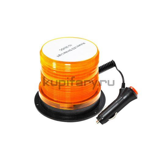 Маяк проблесковый светодиодный желтый 30 led 105мм 10-30В PM2579