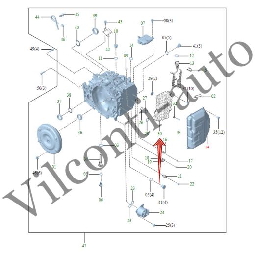 БЛОК КЛАПАНОВ АКПП HONGQI H5/H6/HS3/HS5/HQ9 35410-8GA210 100% ОРИГИНАЛ