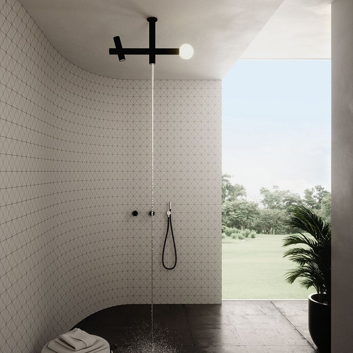 Изображение Верхний душ потолочный Antonio Lupi APOLLO4 с 2 изливами и подсветкой