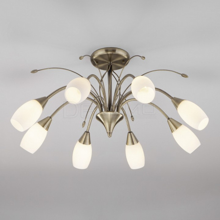 Люстра на штанге Ginevra 30280/8 античная бронза