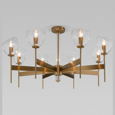 Люстра на штанге Arrista 60130/8 латунь Smart