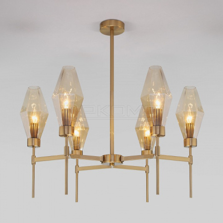 Люстра на штанге Prism 60143/6 латунь
